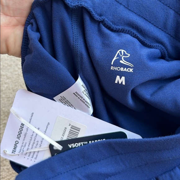 NWT Rhoback Tempo Performance Jogger Pants Womens Medium Shoal Blue - Picture 5 of 5